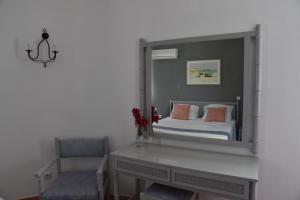 Krevet ili kreveti u jedinici u okviru objekta Boutique Hotel Tilos Mare