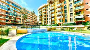 The swimming pool at or close to Primera línea playa , Front line beach