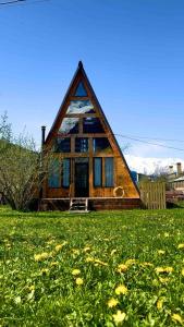 حديقة خارج A-frame mestia