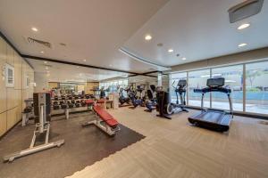 Fitness centrum a/nebo fitness zařízení v ubytování Studio Business Bay l CanalView