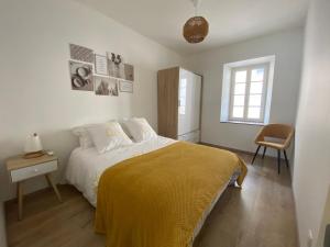 Postel nebo postele na pokoji v ubytování Maison 6 personnes-clim-WIFI-Proche Centre Ville