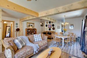 a living room with a couch and a table at Cozy Dolores Getaway Hike, Fish and More! in Dolores
