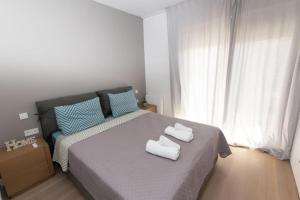 Posteľ alebo postele v izbe v ubytovaní Modern apartment close to Athens city center (Form_F2)