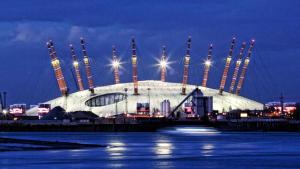 a large stadium at night with the lights on at Thanet Hotel Annex in London +49 photos