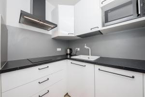 Kuchyň nebo kuchyňský kout v ubytování Apartments Gael