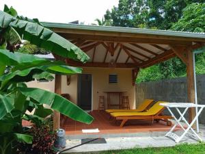 Zahrada ubytování Martinique La petite maison dans la Colline