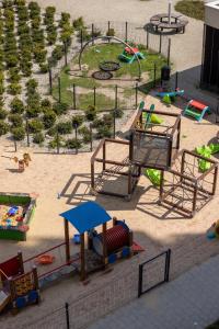 an aerial view of a playground in a park at City Centre & Modern Apartment with Parking by Renters Prestige in Krakow