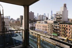 Nespecifikovaný výhled na destinaci New York nebo výhled na město při pohledu z hotelu