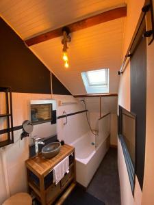 Postel nebo postele na pokoji v ubytování Petit duplex cocooning