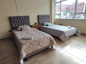 Postel nebo postele na pokoji v ubytování Roma House V- Campin Movistar El Cubo