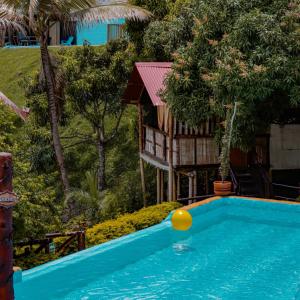 Bazén v ubytování Glamping Mirador Santa Fe-Sopetran nebo v jeho okolí