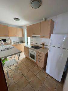 Kuchyň nebo kuchyňský kout v ubytování Apartamento Gaudia
