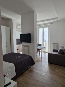 A television and/or entertainment centre at Amiura B&B