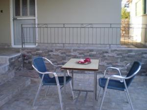 Balkón nebo terasa v ubytování Matoula House