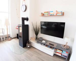 TV a/nebo společenská místnost v ubytování Mohnblume