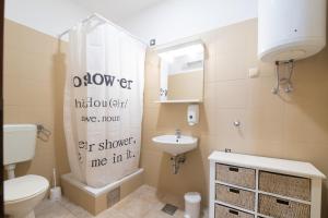Koupelna v ubytování Hotel Rooms Roccia