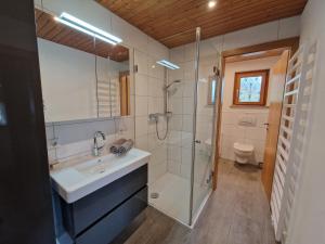 Vannituba majutusasutuses Ferienwohnung Helene