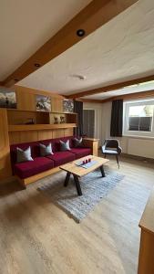 Posezení v ubytování Ferienwohnungen LODGE-B