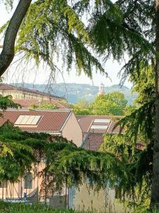 a view of roofs of houses and trees at Mavipagi in Verona