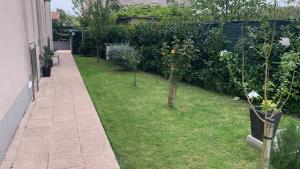 a garden with trees and plants in the grass at Sweet Corner in Split