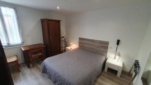 Postel nebo postele na pokoji v ubytování Hôtel du Roc