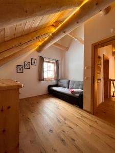 Posezení v ubytování Almzauber Chalets - Haus Enzian inkl Infrarotliegen