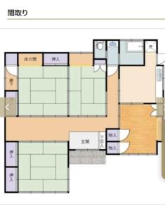 a floor plan of a house at Lake Kawaguchiko, Vacation House, 3LDK BBQ OK !! 竹之家-Takenoya- Perfect for famiry and group travel !! in Fujikawaguchiko