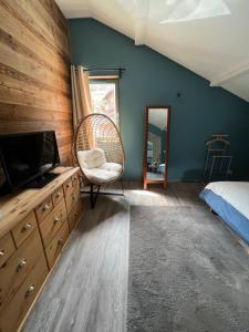 Posezení v ubytování Chez Pierre