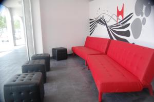 Część wypoczynkowa w obiekcie Botxo Gallery - Youth Hostel Bilbao