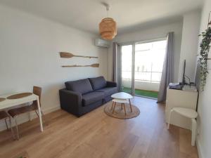 Posezení v ubytování Appartement à 100 m de la mer !