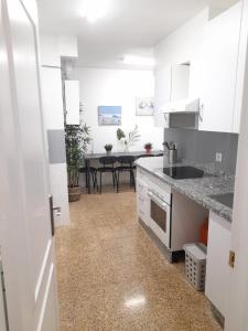 Köök või kööginurk majutusasutuses Las Dunas