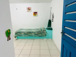 Ένα ή περισσότερα κρεβάτια σε δωμάτιο στο La casita Verde