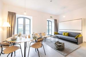 Posezení v ubytování Vakantie appartement centrum Durbuy