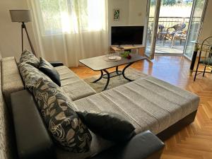 TV a/nebo společenská místnost v ubytování Porodični Apartman Igalo
