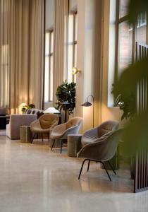 Posezení v ubytování Home Hotel Tapetfabriken