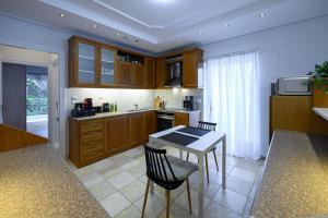A kitchen or kitchenette at Marine Luxury Apartment Kalamata