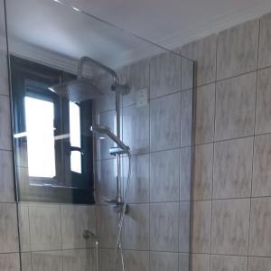 A bathroom at Aspri Petra Apartments