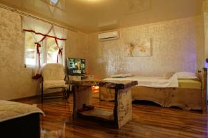 Postel nebo postele na pokoji v ubytování Dunavski raj