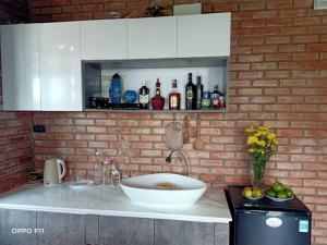 A bathroom at Homestay Mộc Nhi