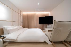 TV o dispositivi per l'intrattenimento presso Aank Hotel Daejeon Yuseong 1st