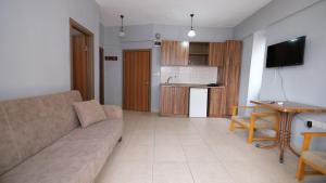 Kuchyň nebo kuchyňský kout v ubytování Agora Boutique Apart Hotel