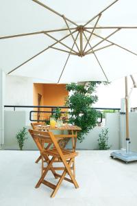 A patio or other outdoor area at Friday Collection