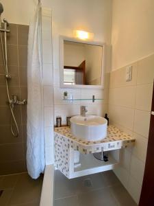 Koupelna v ubytování Villa Marijam