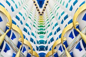 a rendering of a building with blue and white at Burj Al Arab Jumeirah in Dubai