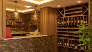 A kitchen or kitchenette at Hôtel Mandy