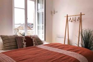 Posteľ alebo postele v izbe v ubytovaní Joffre splendid apartment near the beach
