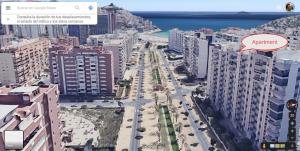 Widok na miasto Villajoyosa z tego apartamentu