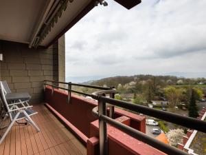 a balcony with a view of the mountains at Apartment A808 by Interhome in Lahnstein