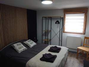 Posteľ alebo postele v izbe v ubytovaní Charmant appartement à Gérardmer