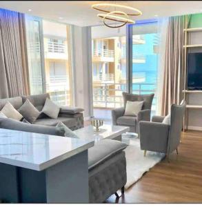 Et opholdsområde på Paradise Dream Apartment in Vlora